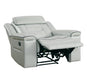 Darwan Lay Flat Recliner in Light Gray - Furniture World SW (WA)