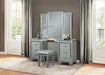 Allura Vanity Dresser with Mirror in Silver 1916-15 - Furniture World SW (WA)