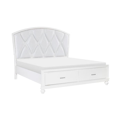 Aria (3) Eastern King Platform Bed with Footboard Storage - Furniture World SW (WA)