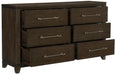 Griggs Dresser in Dark Brown 1669-5 - Furniture World SW (WA)