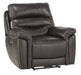 Lance Power Reclining Chair with Power Headrest and USB Port in Brown 9527BRW-1PWH - Furniture World SW (WA)