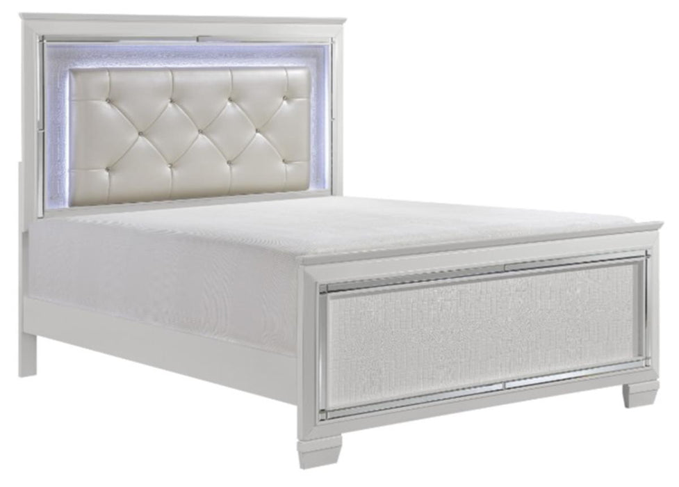 Allura Queen Panel Bed in White 1916W-1 - Furniture World SW (WA)