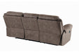 Aram Double Glider Reclining Sofa in Dark Brown 8206NF-3 - Furniture World SW (WA)