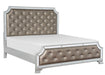 Avondale Queen Upholstered Panel Bed in Silver 1646-1 - Furniture World SW (WA)