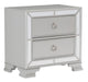 Avondale Nightstand in Silver 1646-4 - Furniture World SW (WA)
