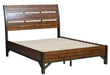 Holverson Queen Platform Bed in Rustic Brown & Gunmetal 1715-1 - Furniture World SW (WA)