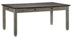 Granby Dining Table in Coffee and Antique Gray 5627GY-72 - Furniture World SW (WA)
