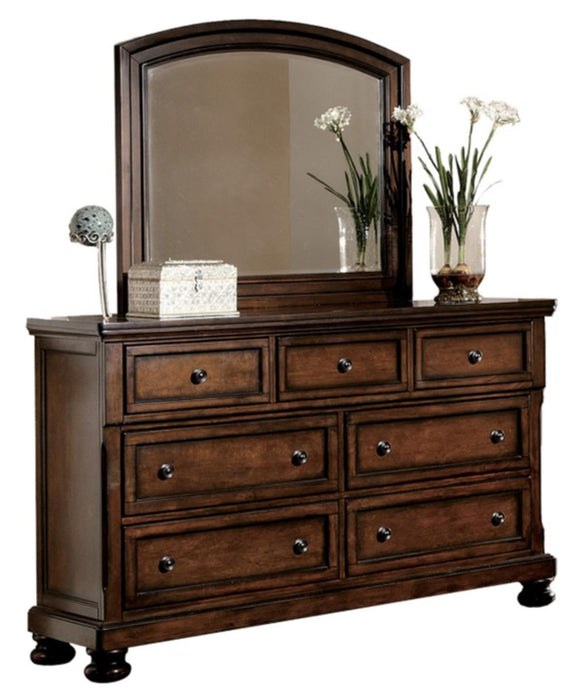 Cumberland Mirror in Brown Cherry 2159-6 - Furniture World SW (WA)