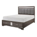 Luster (3) California King Platform Bed with Footboard Storage - Furniture World SW (WA)