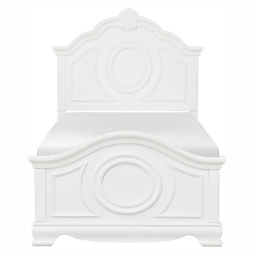 Lucida Full Panel Bed in White 2039FW-1 image