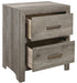 Mandan 2 Drawer Nightstand in Weathered Gray 1910GY-4 - Furniture World SW (WA)