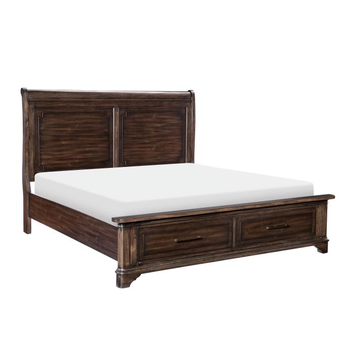Boone (3) Eastern King Platform Bed with Footboard Storage - Furniture World SW (WA)