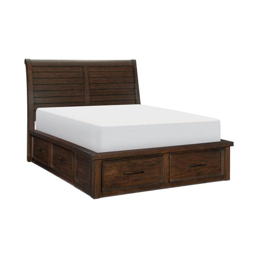 Logandale (4) Queen Platform Bed with Footboard Storage - Furniture World SW (WA)