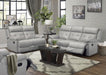 Lambent Double Reclining Loveseat in Silver Gray - Furniture World SW (WA)