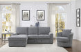 Morelia 2pc Sectional with Pull Out Bed and Left Chaise in Dark Gray 9468DG2LC2R - Furniture World SW (WA)