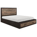 Miter (3)California King Platform Bed with Footboard Storage - Furniture World SW (WA)