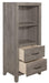 Woodrow Pier/Tower Nightstand in Gray 2042NB-10 - Furniture World SW (WA)