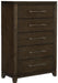 Griggs Chest in Dark Brown 1669-9 - Furniture World SW (WA)