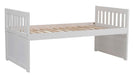 Galen Twin/Twin Trundle Bed with Storage in White B2053PRW-1 - Furniture World SW (WA)