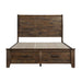 Jerrick (3)California King Sleigh Platform Bed with Footboard Storage - Furniture World SW (WA)