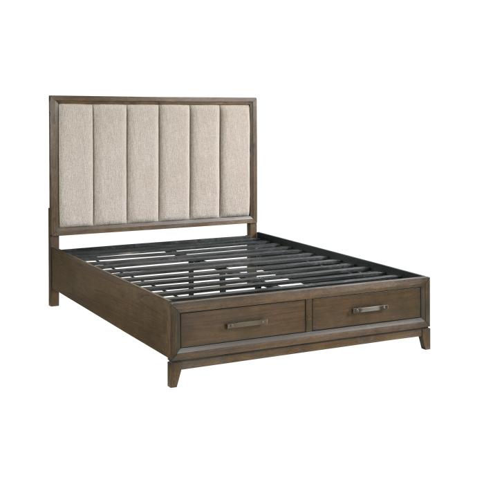 Cambridge (3) Eastern King Platform Bed with Footboard Storage - Furniture World SW (WA)