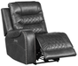 Putnam Power Left Side Reclining Chair with USB Port in Gray 9405GY-LRPW - Furniture World SW (WA)