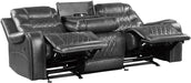 Putnam Power Double Reclining Sofa with Drop-Down in Gray 9405GY-3PW - Furniture World SW (WA)