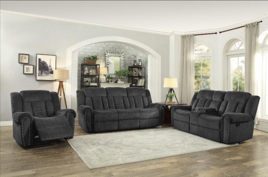 Nutmeg Double Reclining Sofa in Charcoal Gray 9901CC-3 - Furniture World SW (WA)