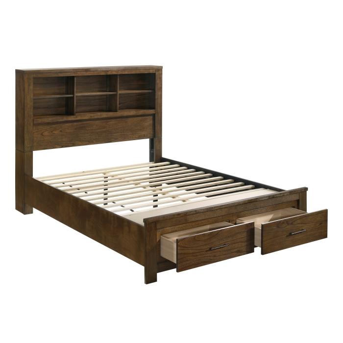 1592K-1EK-Bedroom (3) Eastern King Platform Bed with Footboard Storage - Furniture World SW (WA)