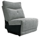 Tesoro Armless Chair in Dark Gray 9509DG-AC - Furniture World SW (WA)