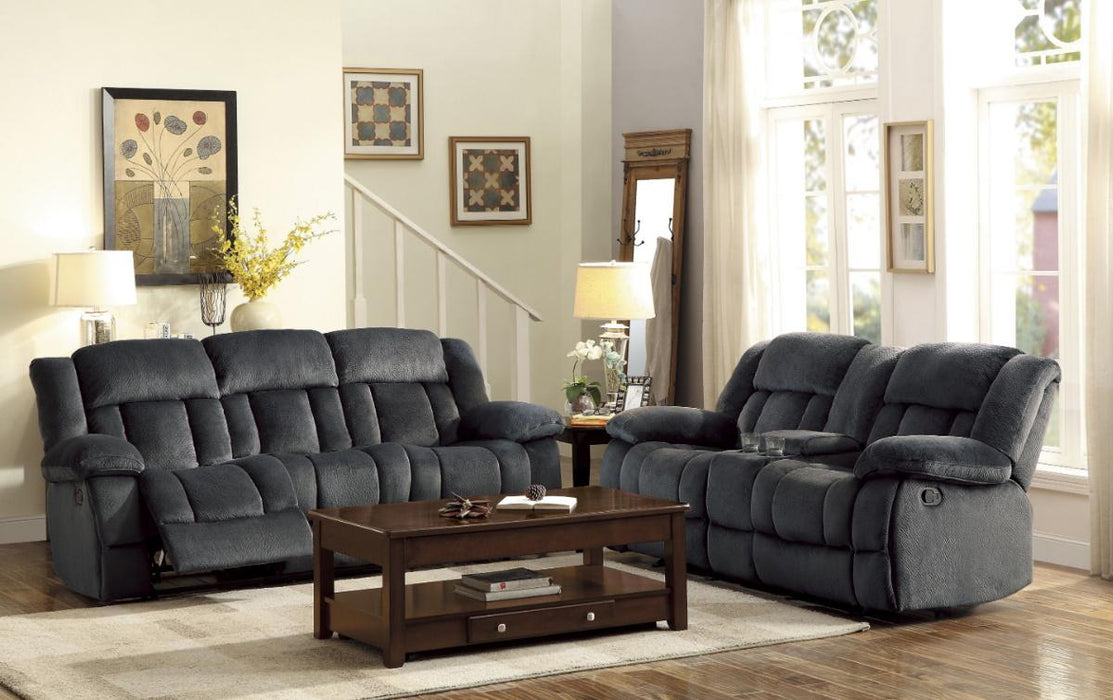 Laurelton Double Reclining Sofa in Charcoal 9636CC-3 - Furniture World SW (WA)