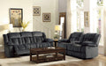 Laurelton Double Reclining Sofa in Charcoal 9636CC-3 - Furniture World SW (WA)