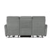 Edition Power Double Lay Flat Reclining Sofa in Dove Grey 9804DV-3PWH - Furniture World SW (WA)