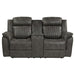 Centeroak Double Reclining Loveseat in Gray 9479BRG-2 image