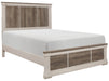 Arcadia Full Panel Bed in White & Weathered Gray 1677F-1 - Furniture World SW (WA)