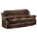 Granley Double Reclining Sofa in Chocolate 9700FCP-3 - Furniture World SW (WA)