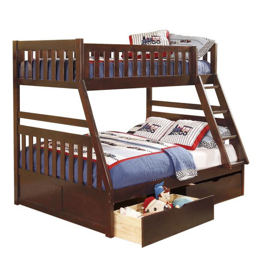 B2013TFDC-1T - (4) Twin/Full Bunk Bed with Storage Boxes image