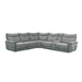 9509DG6LRRRPWH - (6)6-Piece Modular Power Reclining Sectional with Power Headrests and USB Ports image