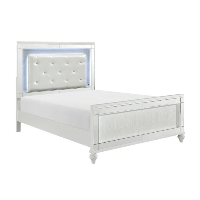 Alonza (3)Eastern King Bed, LED Lighting - Furniture World SW (WA)