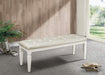 Allura Bed Bench in White 1916W-FBH - Furniture World SW (WA)