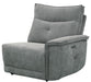 Tesoro Right Side Reclining Chair in Dark Gray 9509DG-RR - Furniture World SW (WA)