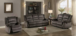 Jarita Double Reclining Loveseat in Chocolate - Furniture World SW (WA)