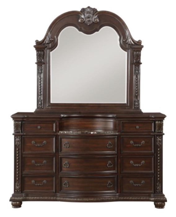 Cavalier Mirror in Dark Cherry 1757-6 - Furniture World SW (WA)