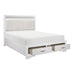 Luster (3) California King Platform Bed with Footboard Storage - Furniture World SW (WA)