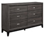 Davi Dresser in Gray 1645-5 - Furniture World SW (WA)
