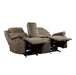 Shola Double Reclining Loveseat in Chocolate - Furniture World SW (WA)