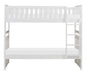Galen Twin/Twin Bunk Bed in White B2053W-1 - Furniture World SW (WA)