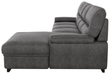 Michigan Sectional with Pull Out Bed and Right Chaise in Dark Gray 9407DG2RC3L - Furniture World SW (WA)
