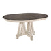 Clover Round Dining Table in White and Gray 5656-66 image