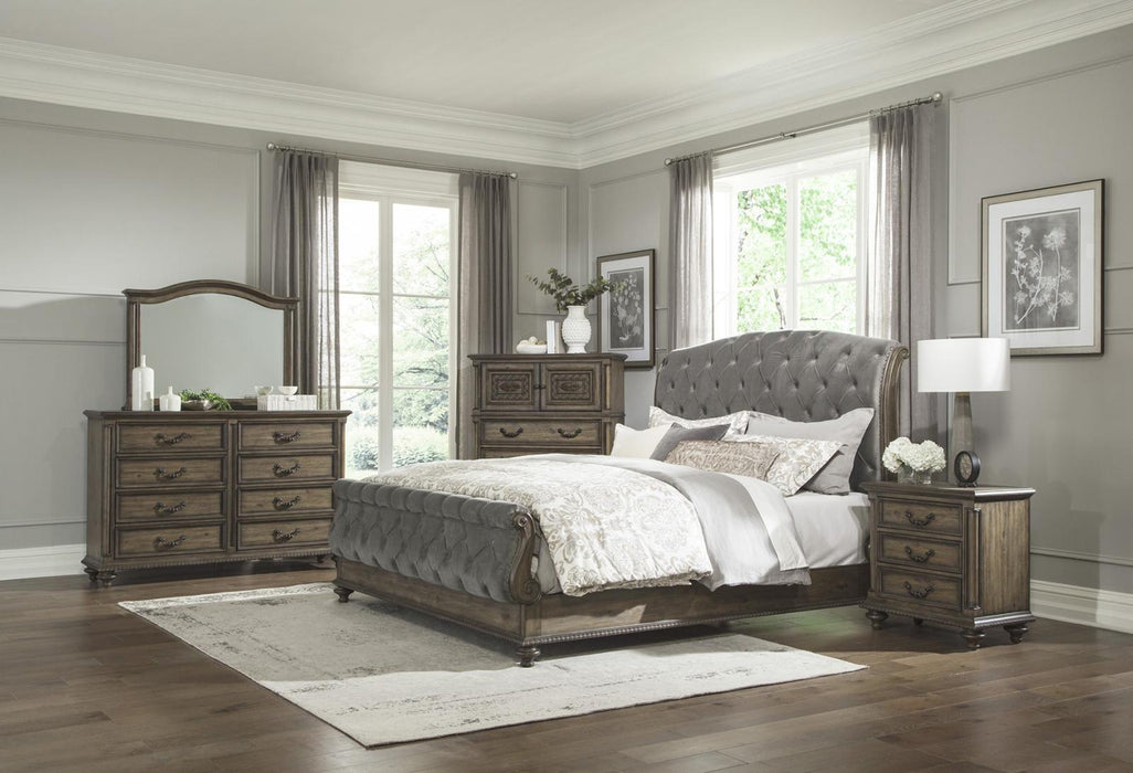 Rachelle 4 Drawer Chest in Weathered Pecan 1693-9 - Furniture World SW (WA)